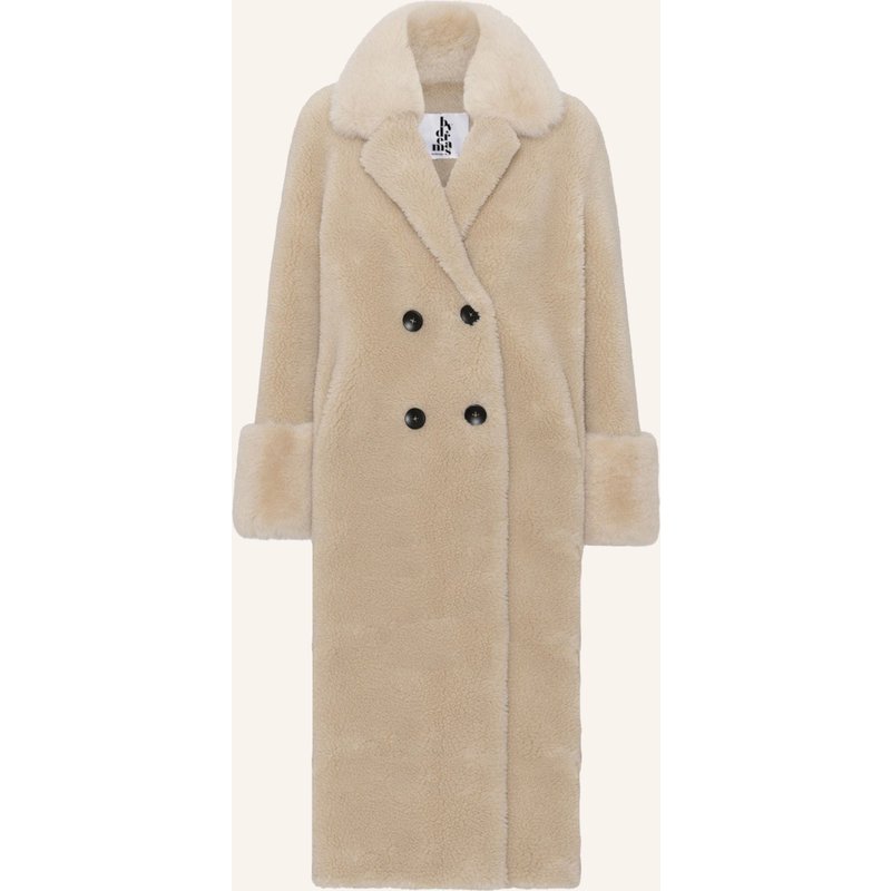 Americandreams Wool Coat Long Fiona beige