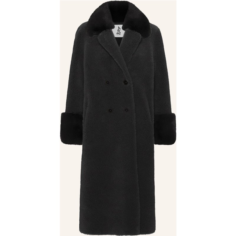 Americandreams Wool Coat Long Fiona schwarz