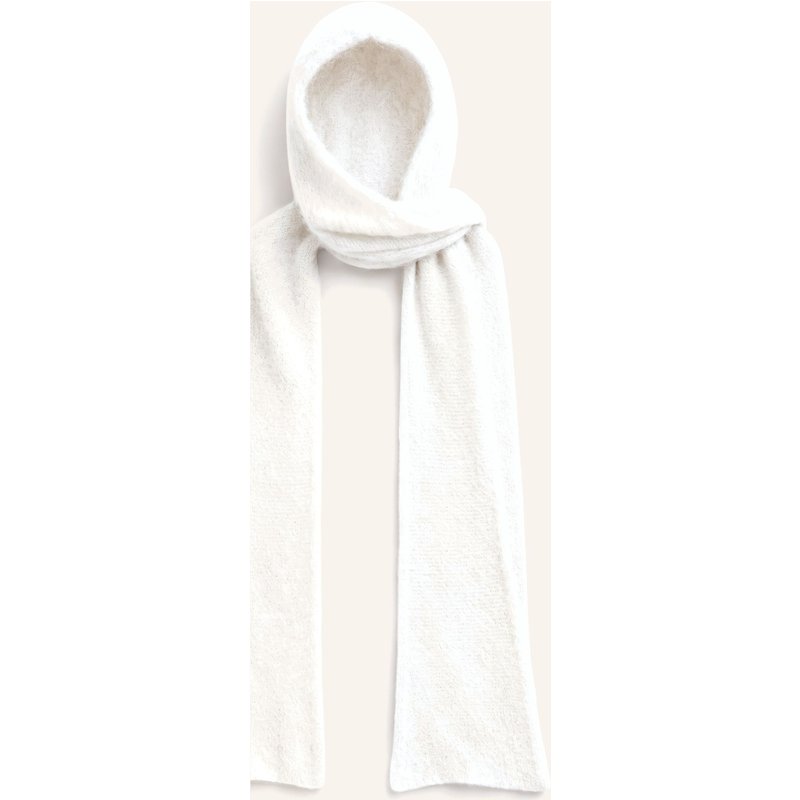 Americandreams Hooded Alpaca Scarf Penn weiss