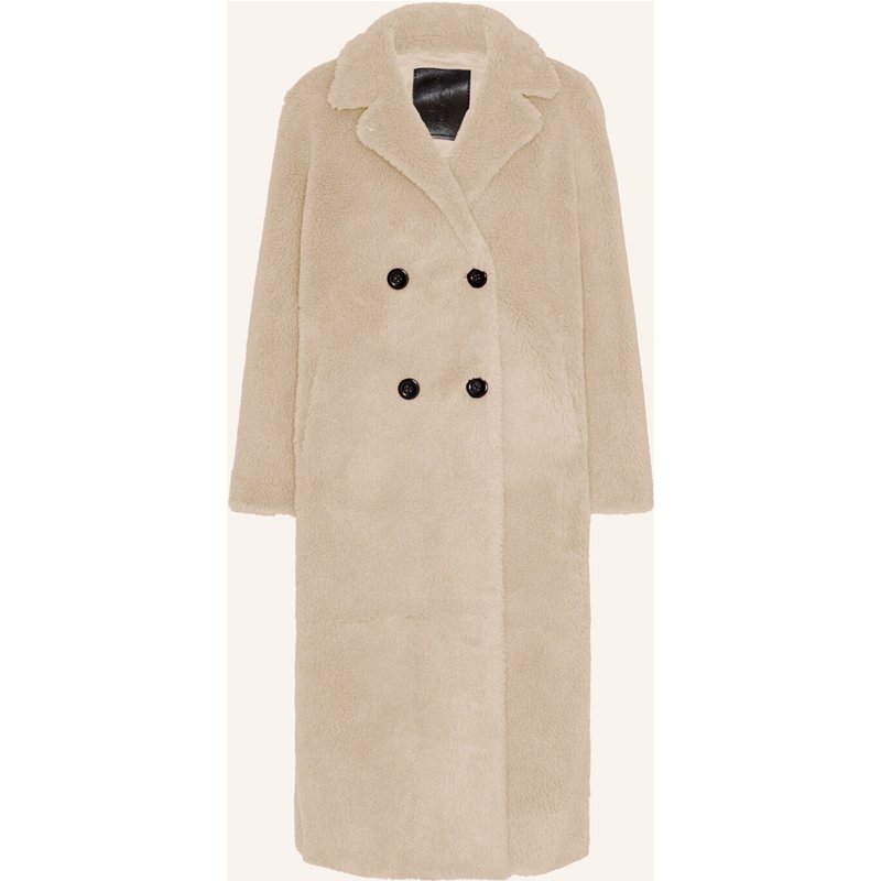 Americandreams Long Coat Without Fur Fiona beige