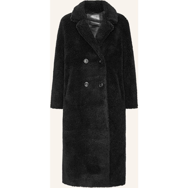 Americandreams Long Coat Without Fur Fiona schwarz