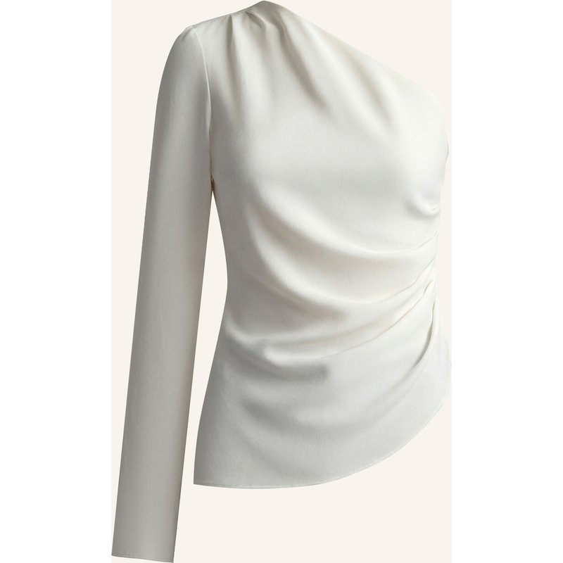 Pinxit One-Shoulder Viskosebluse weiss