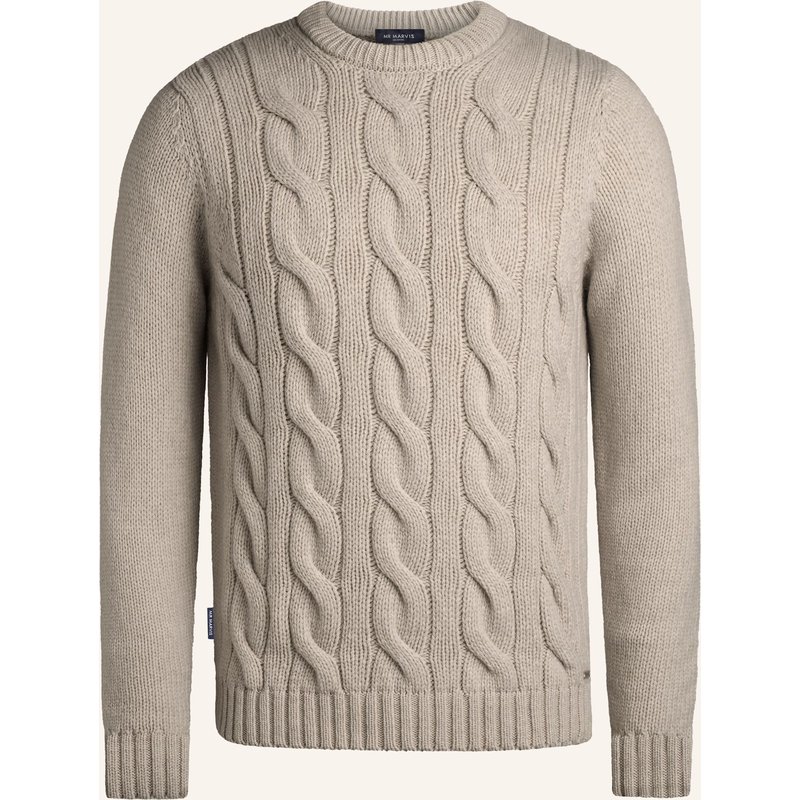 Mr Marvis Pullover The Cable Knit Pullover beige