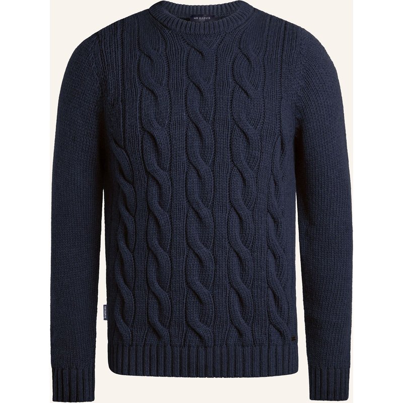 Mr Marvis Pullover The Cable Knit Pullover blau