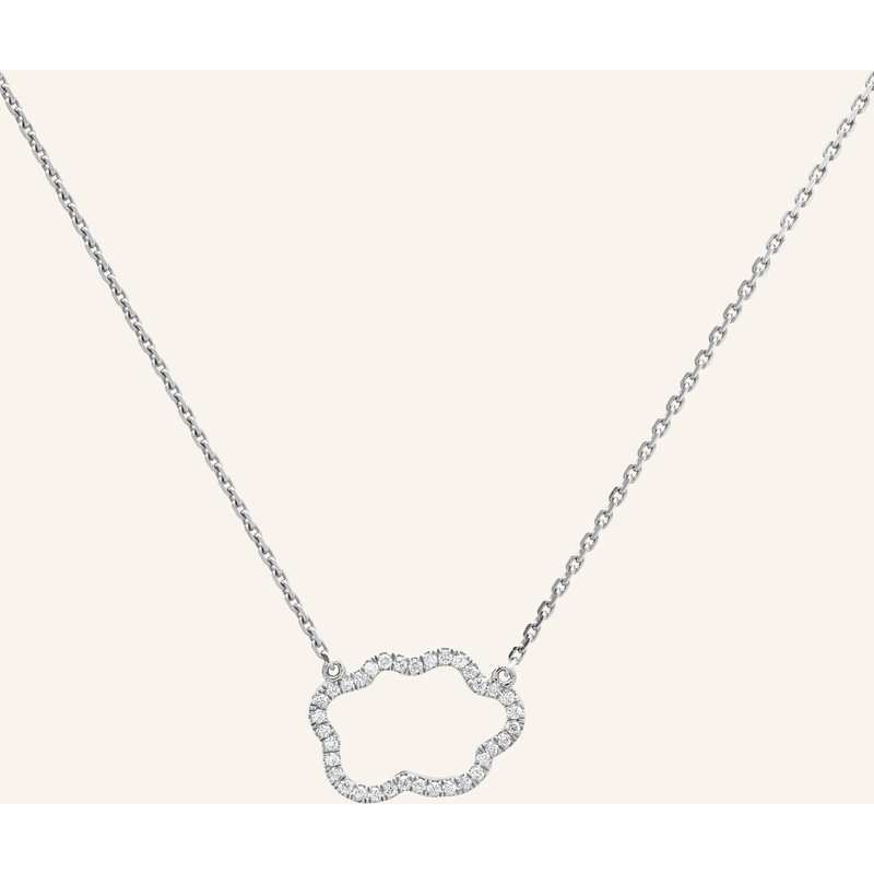 Vieri Kette Wolke Silhouette Brillanten silber