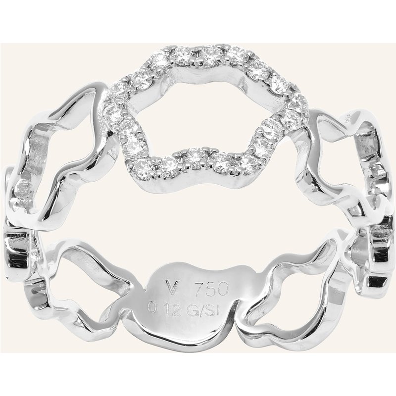 Vieri Ring Wolken Silhouetten Brillanten silber