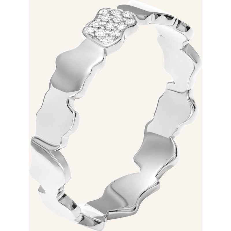 Vieri Ring Wolken Silhouetten Gold Brillanten silber