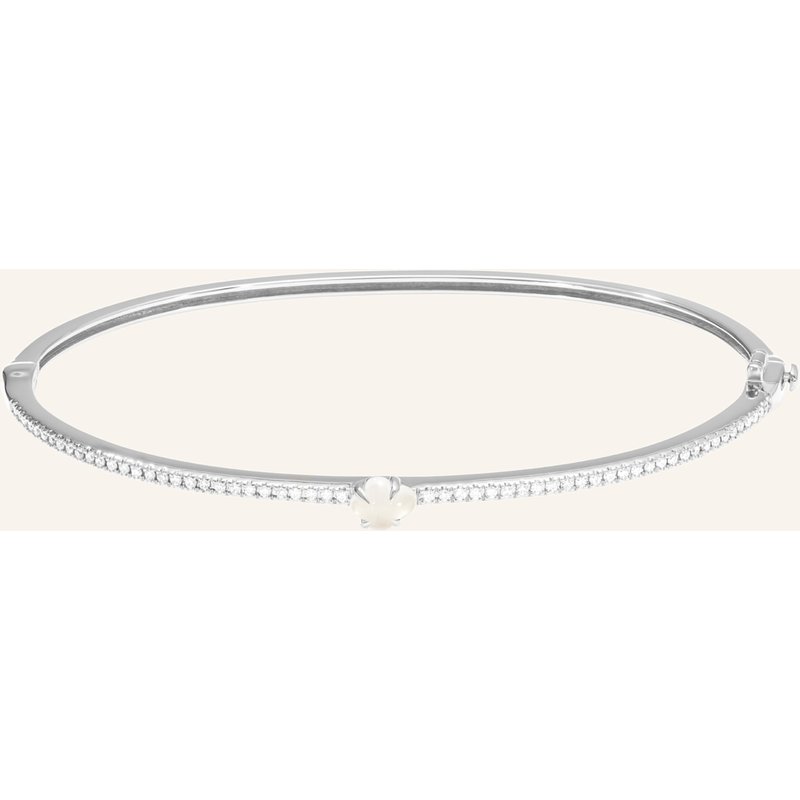 Vieri Armreif Wolke Milchquarz Brillant Pavé silber