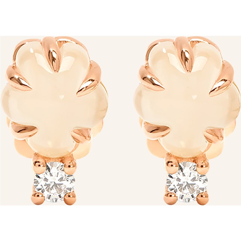 Vieri Ohrstecker Wolke Milchquarz Brillant rosegold