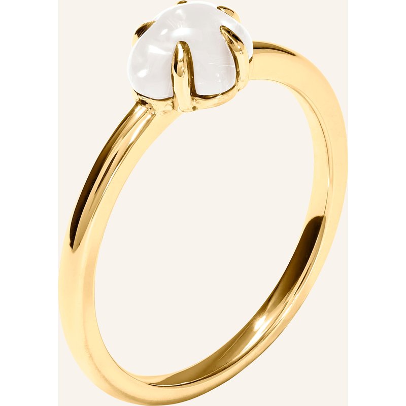 Vieri Ring Wolke Milchquarz Mittelgroß gold