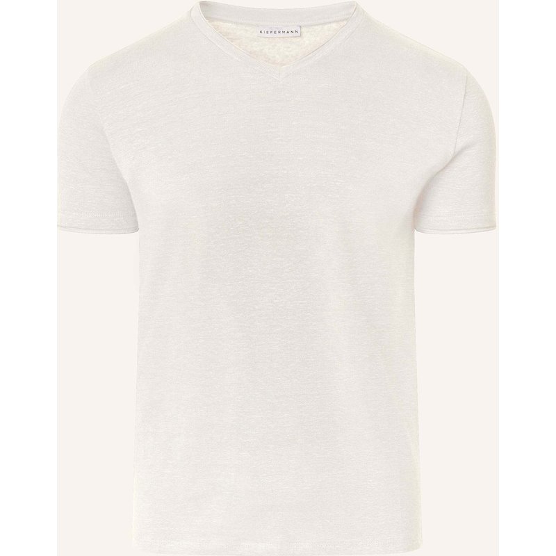 Kiefermann T-Shirt Filantio Aus Leinen weiss