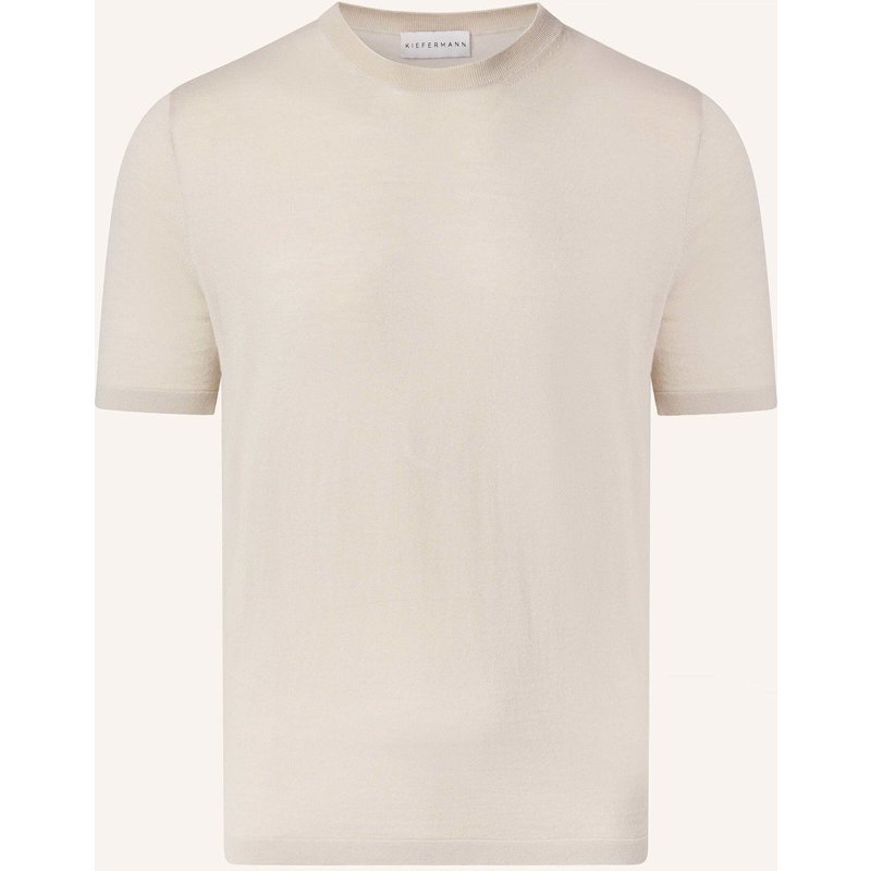 Kiefermann Kiefermann Feines Merino-Strickshirt Für Herren Georgs beige