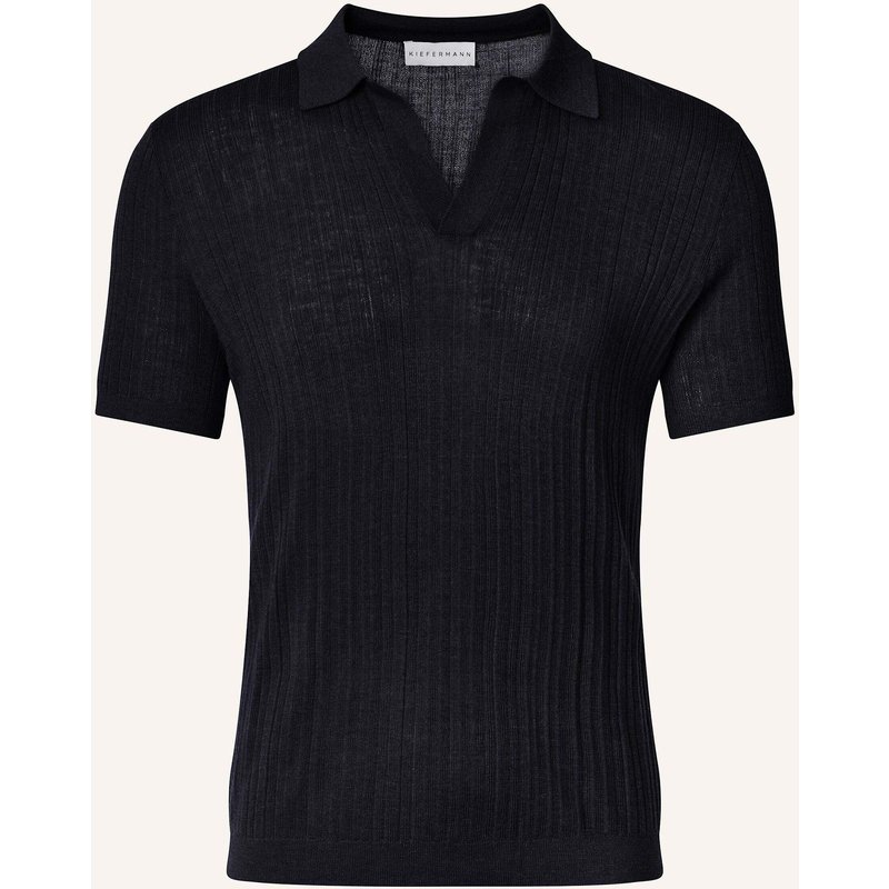 Kiefermann Strick-Poloshirt Bortiso Aus Merino blau