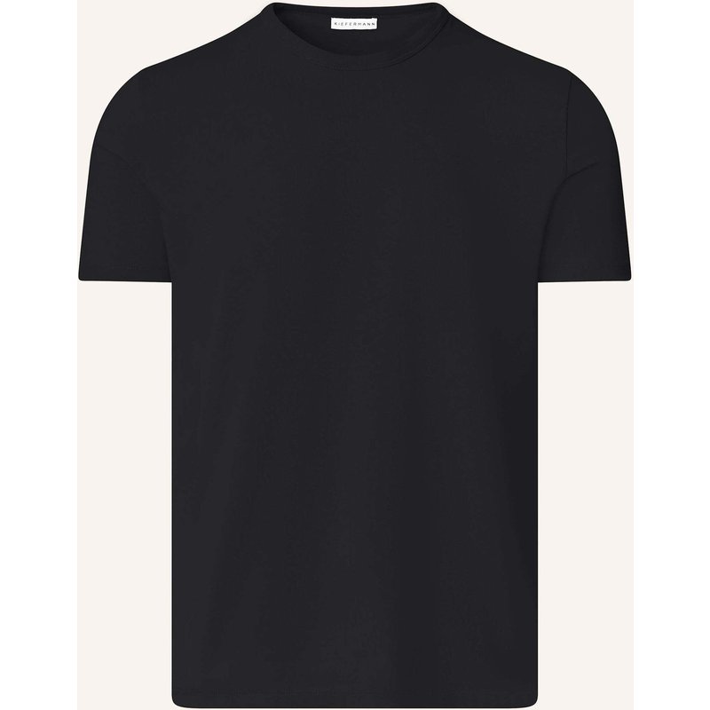 Kiefermann Kiefermann Herren T-Shirt Aus Baumwolljersey Mit Stretch Lehon schwarz