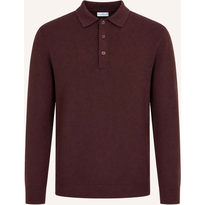 Kiefermann Poloshirt Imano Aus Merino rot
