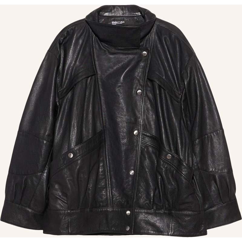 Bimba Y Lola Lederjacke schwarz