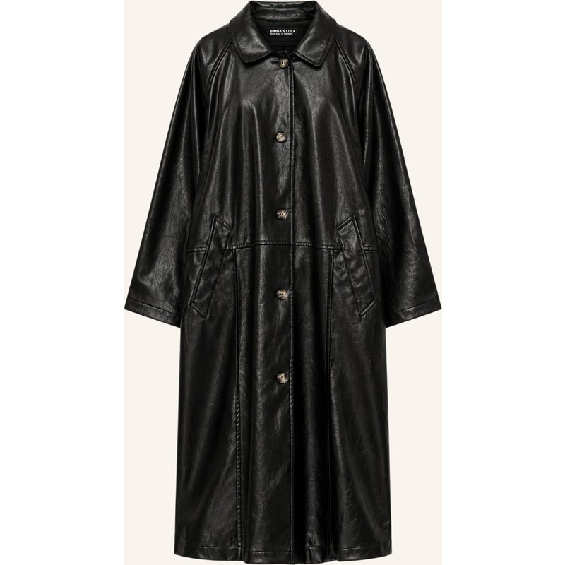 Bimba Y Lola Midi-Trenchcoat schwarz