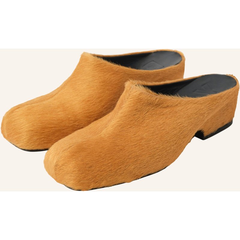 Bimba Y Lola Lederfell-Clog braun