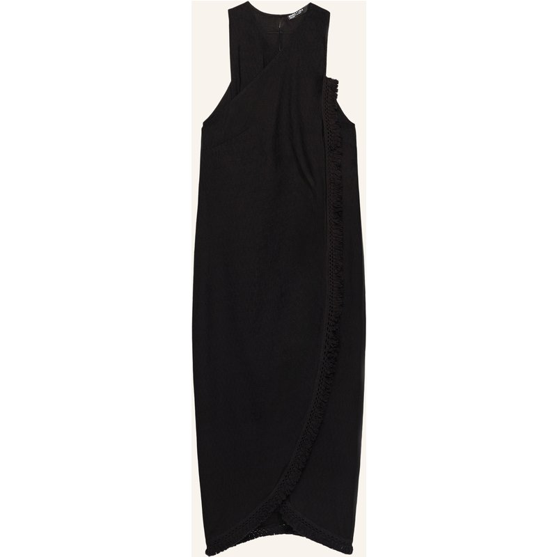 Bimba Y Lola Fransen-Wickelkleid schwarz