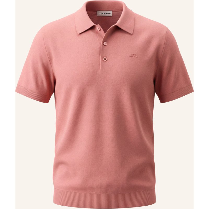J.Lindeberg Strick‑Polo pink