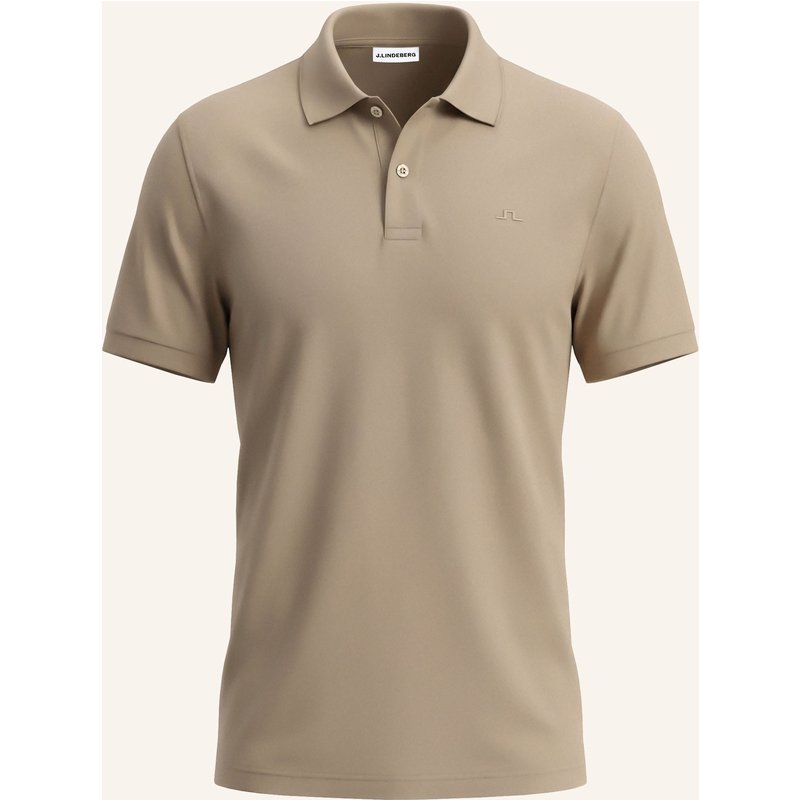 J.Lindeberg Kurzarm‑Polo‑Top braun