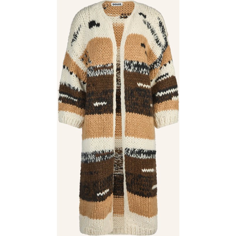 Douie Strickmantel Patty Aus Cashmere braun