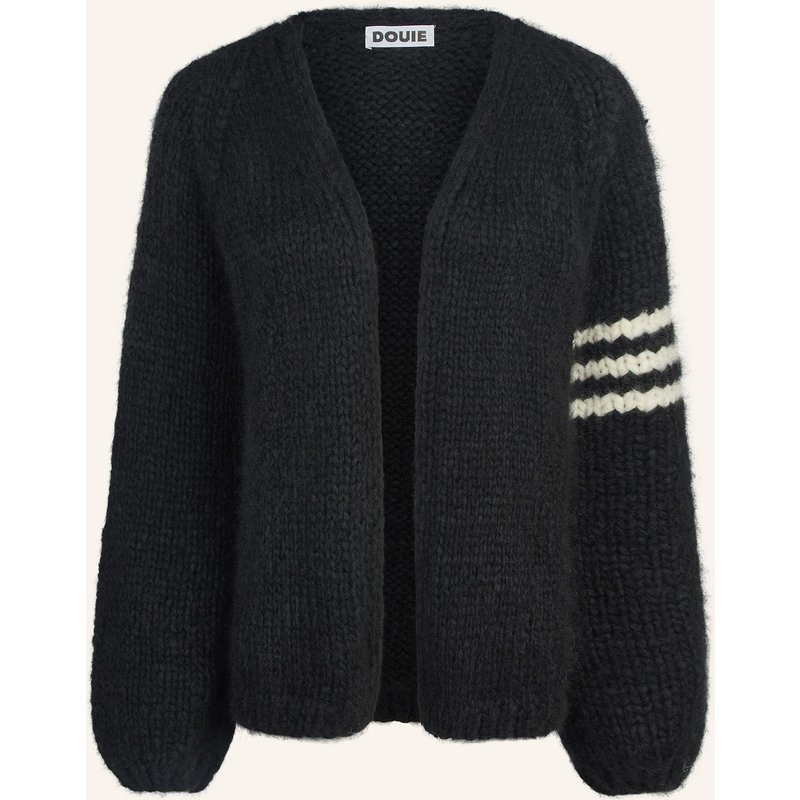 Douie Strickjacke Lykke Aus Cashmere schwarz