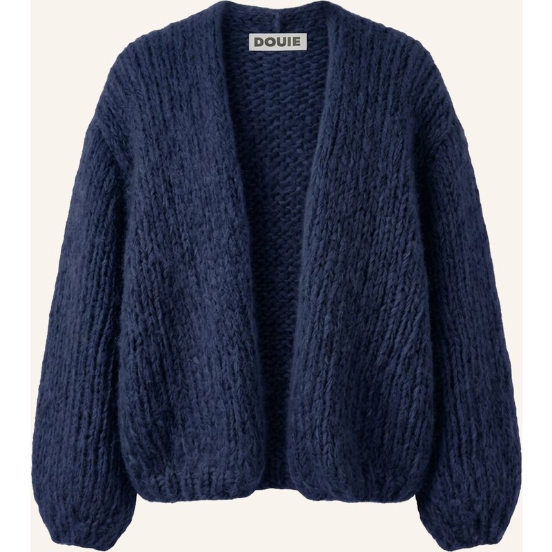 Douie Strickjacke Toni Mit Mohair blau