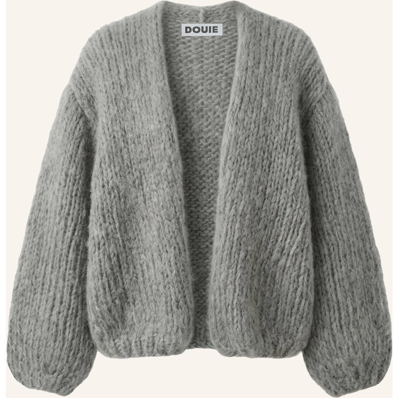 Douie Strickjacke Toni Mit Mohair grau