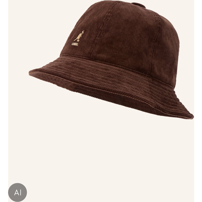 Kangol Bucket-Hat Aus Cord braun