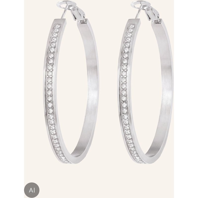 Guess Creolen Color My Day silber