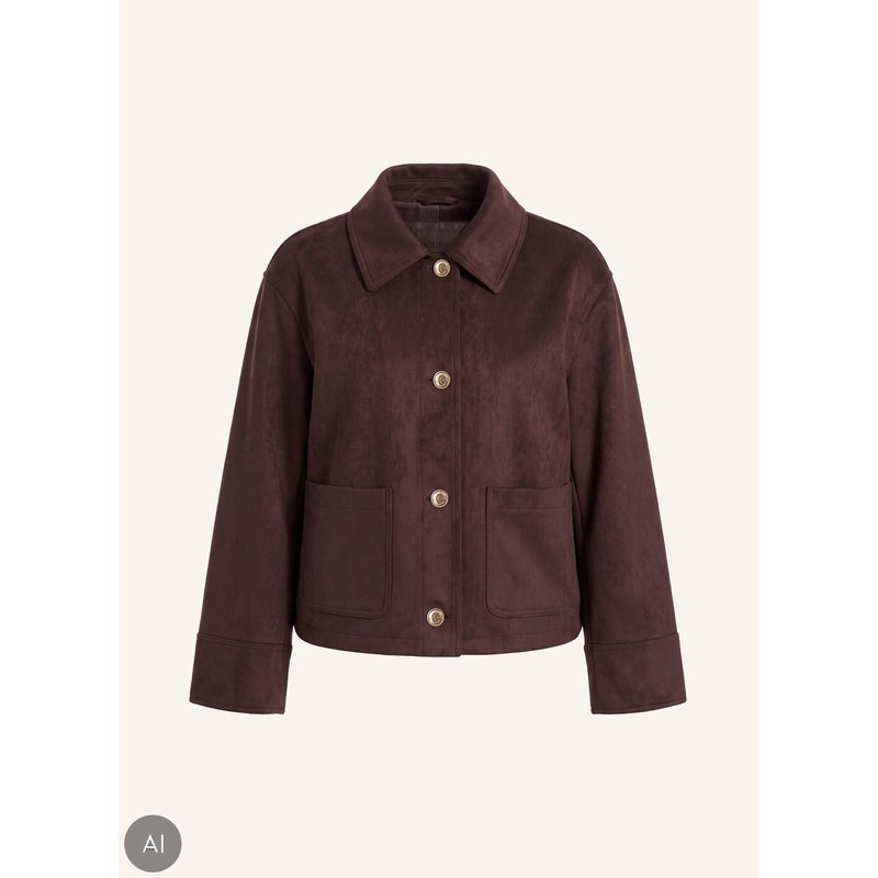 Guess Jacke Grace In Lederoptik braun