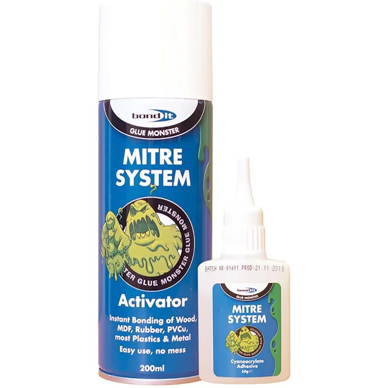 Bond-it Bond It Mitre Kit - Gap-Filling Adhesive & Accelerator (Box of 12) BDMI-12