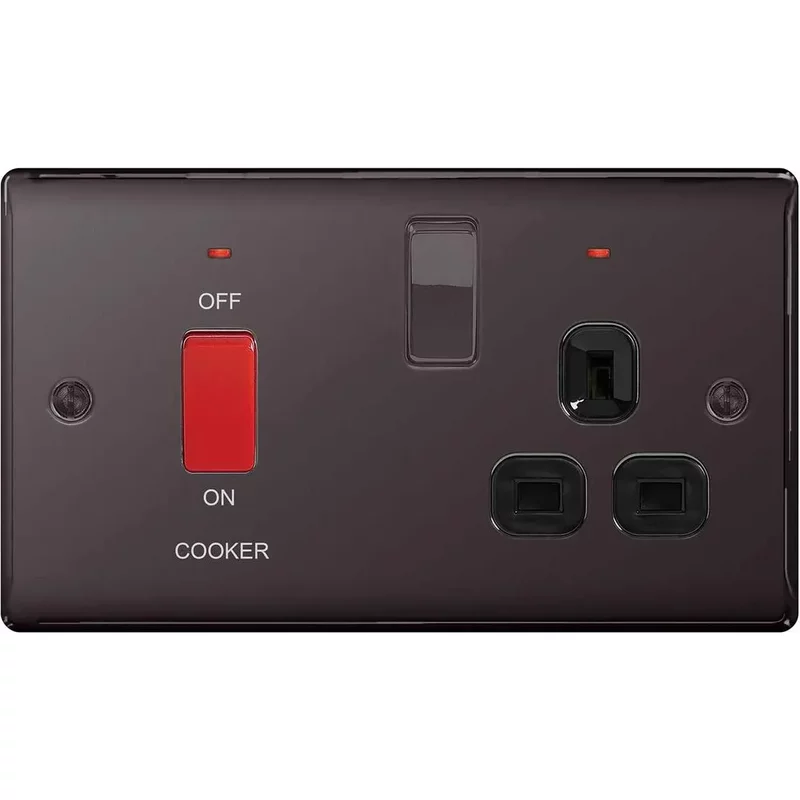 Bg Nexus Cooker Control Unit With Neon Black Nickel