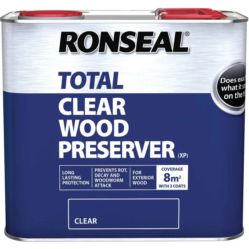 Ronseal Trade Total Wood Preserver Clear 2.5 litre 38584