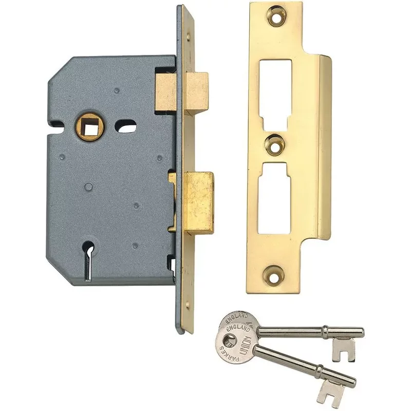 UNION 2277 3 Lever Mortice Sashlock Satin Chrome 65mm 2.5in Visi Y2277-SC-2.50
