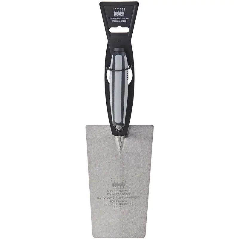 Ragni Bucket Trowel Stainless Steel Rnd Corners