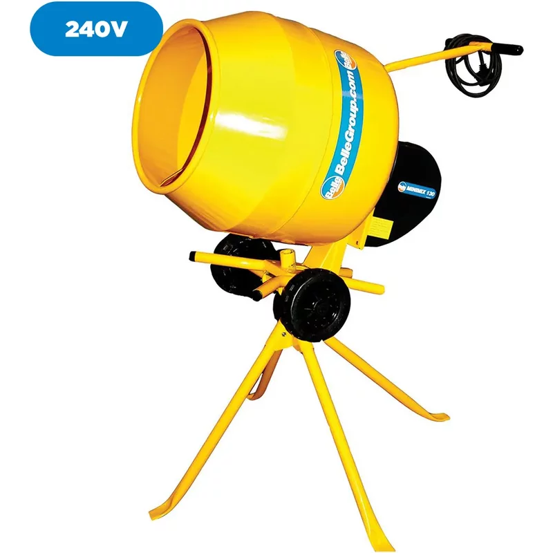 Cement Mixer Belle Minimix 130 240V Inc Stand