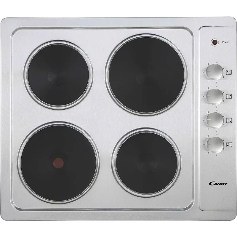 Candy 60Cm Electric Hob Solid Plate Cle64Kx