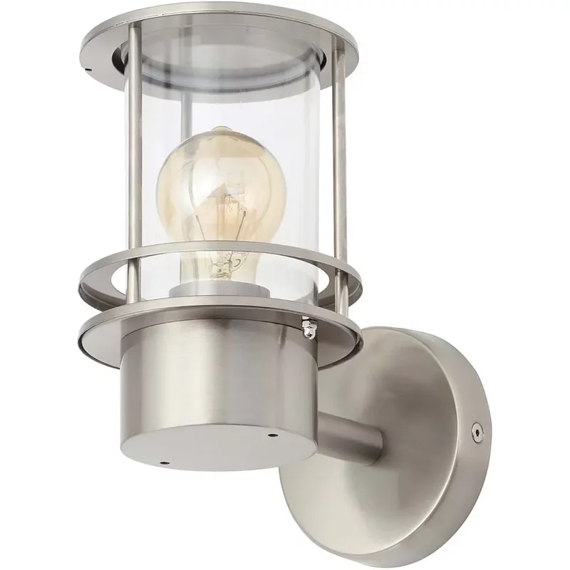 Zinc Pollux Integral Led Wall Light Stainless Steel Ip44 3K