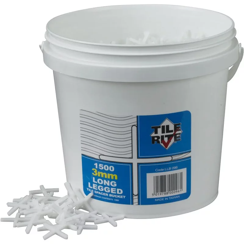 Tile Spacer Long Leg 3Mm Bucket 1500 Tilerite