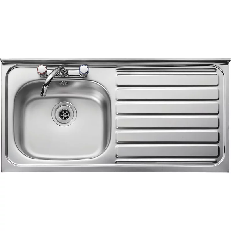 Leisure Roll Front Sink Rh 1000 X 600Mm S/Steel 2Th