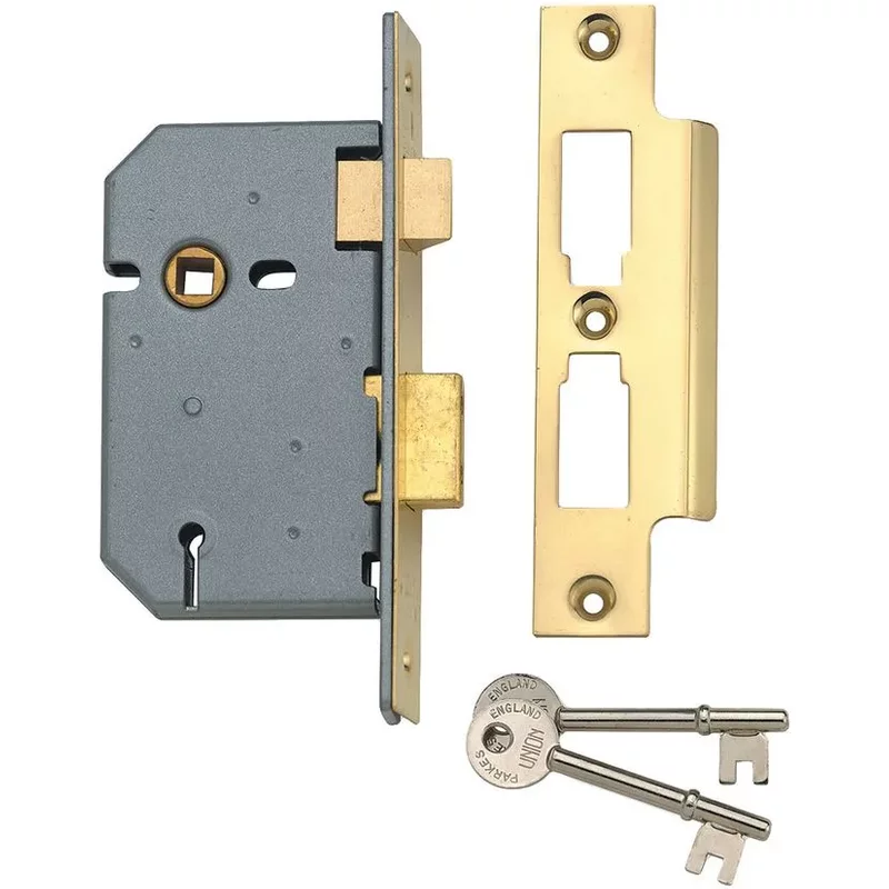 UNION 2277 3 Lever Mortice Sashlock Satin Chrome 77.5mm 3in Visi Y2277-SC-3.00