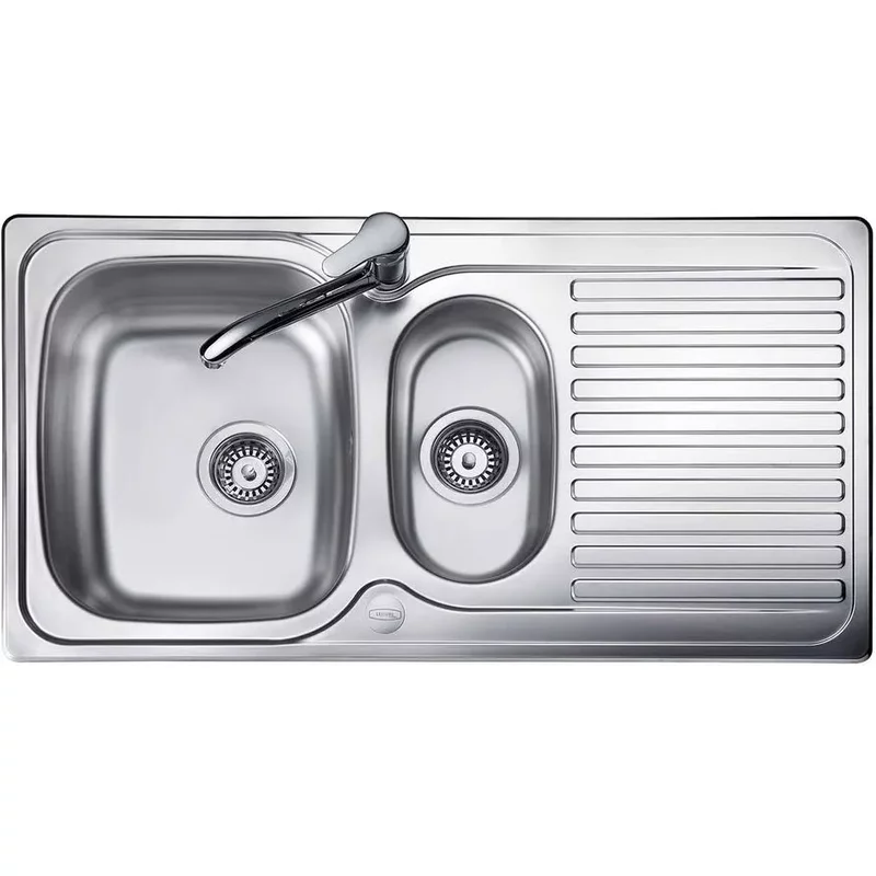 Leisure Linear 1.5 Bowl Sink 950 X 508Mm S/Steel 1Th Reversible