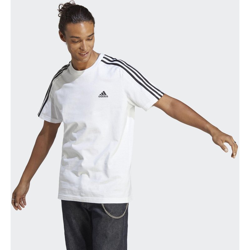 Essentials Single Jersey 3-Streifen T-Shirt