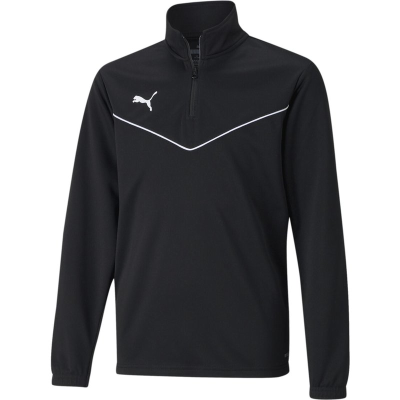 teamRISE Quarter-Zip Fußballshirt Kinder PUMA Black White