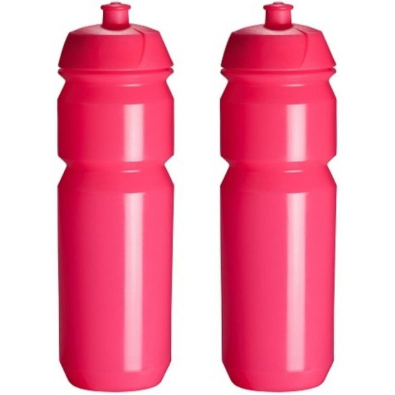2 x Trinkflaschen – 750 ml – neonrosa Trinkflasche