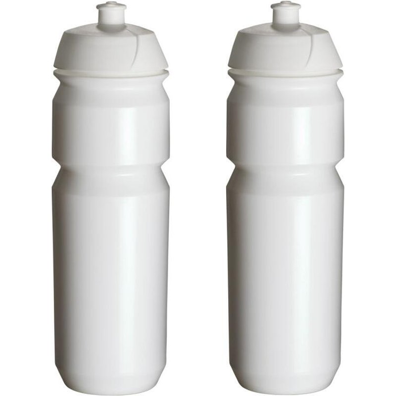 2 x Trinkflaschen – 750 ml – Weiße Trinkflasche