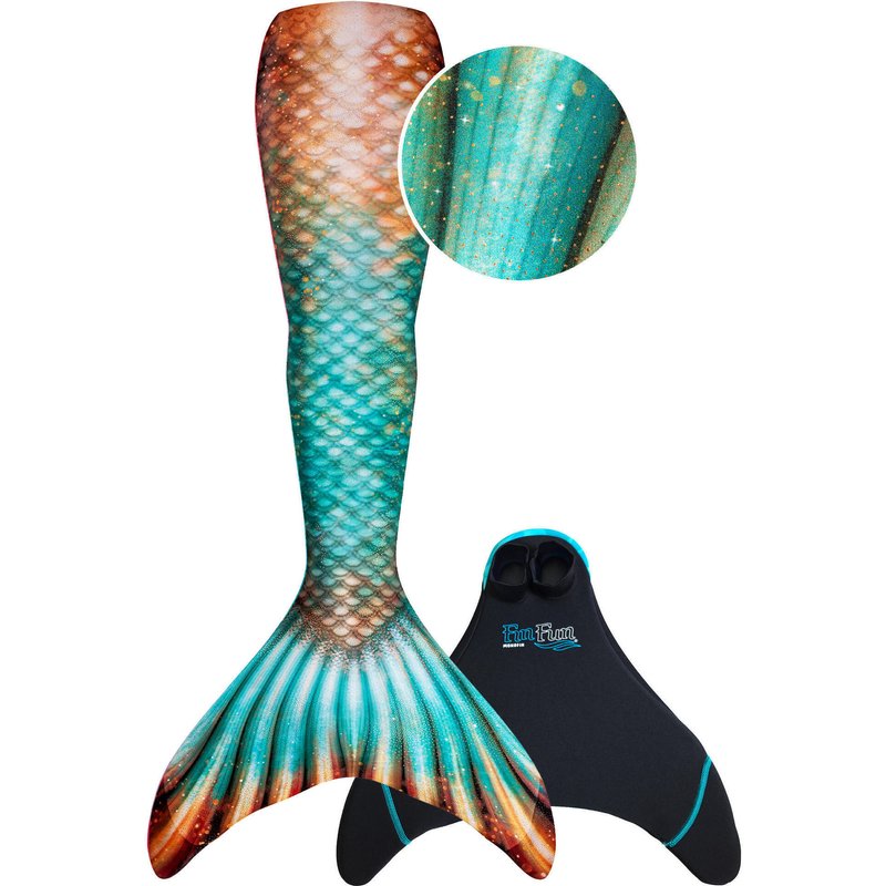 Fin Fun Meerjungfrauenflosse "Limited Edition" BRONZED EMERALD