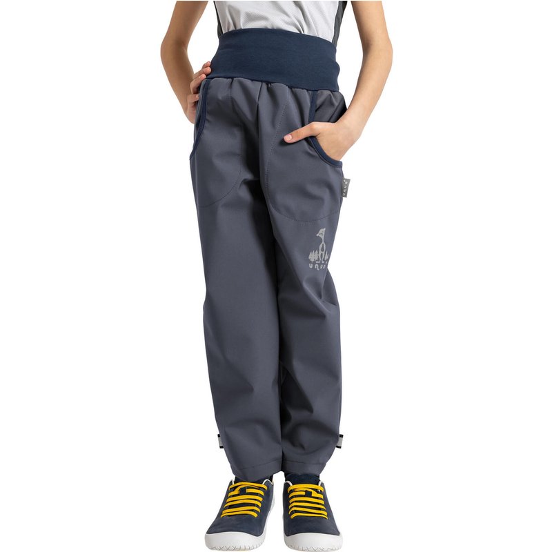 Ungefütterte Softshell-Hosen für Kinder Basic, D. Grau